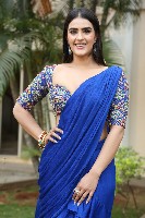 Kavya Thapar Blue Saree Photos
